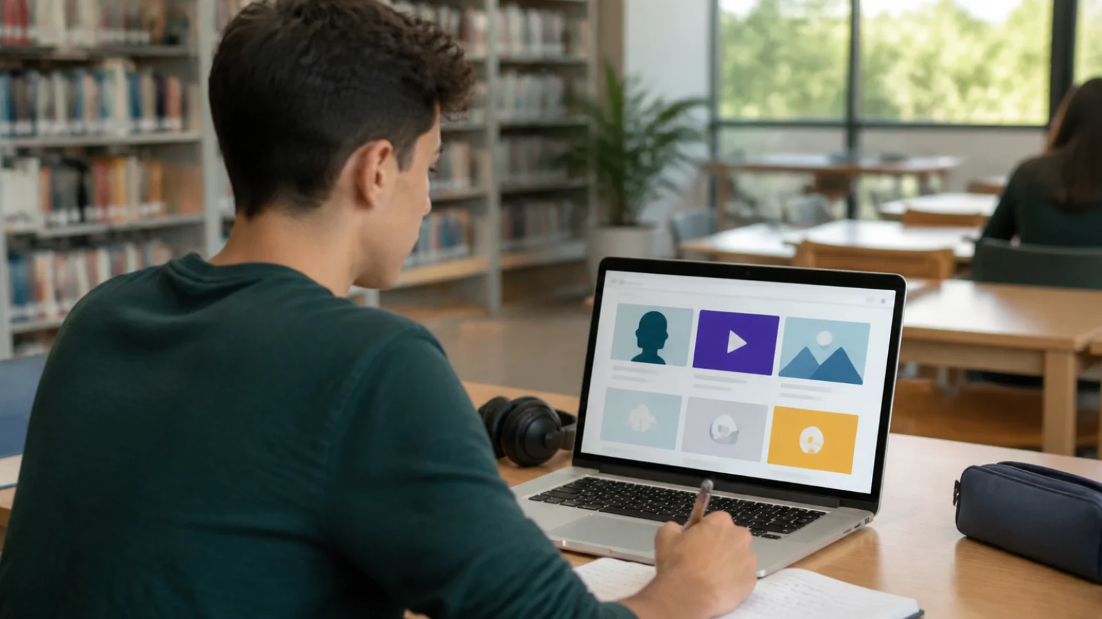 Student uređuje projekt nastao nakon završenog online tečaja